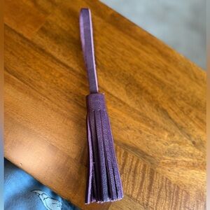 Classic Plum Portland Leather Tassel